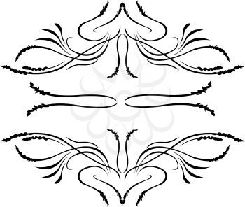 Royalty Free Clipart Image of Swirly Designs