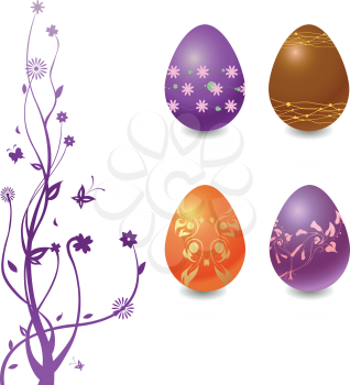 Royalty Free Clipart Image of an Easter Background