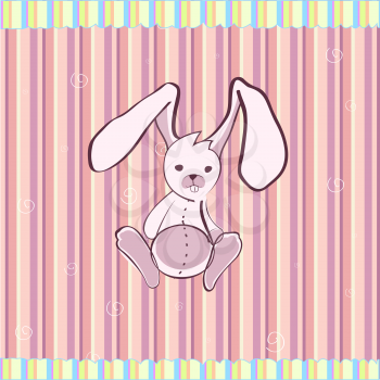 Royalty Free Clipart Image of a Bunny Background