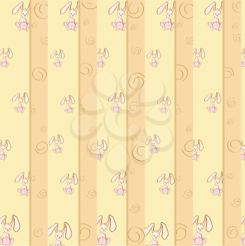 Royalty Free Clipart Image of a Bunny Background