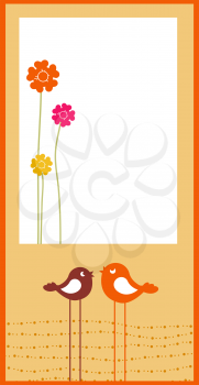 Royalty Free Clipart Image of a Flowery Design