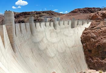 Royalty Free Photo of the Hoover Dam on the Border of Arizona and Nevada