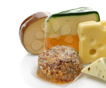 Royalty Free Photo of a Variety of Cheeses