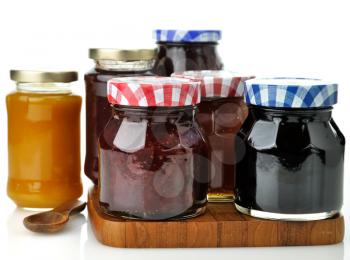 Royalty Free Photo of an Assortment of Homemade Jam