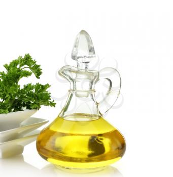 Royalty Free Photo of Cooking Oil And Parsley