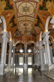 Interior of Library of Congress, Washington DC,USA 