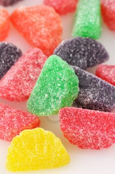 background of colorful Jelly candies , close up