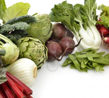 Assortment Of Raw Fresh Vegetables 