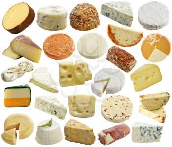 Royalty Free Photo of a Variety of Cheeses
