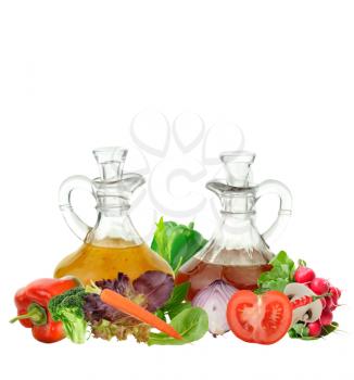 Digital Painting Of Salad Ingredients