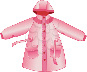 Royalty Free Clipart Image of a Raincoat