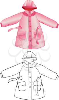 Royalty Free Clipart Image of Raincoats