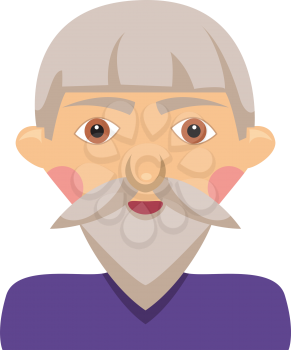 Cartoon elderly man
