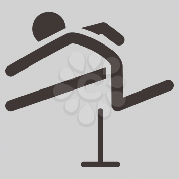 Summer sports icons - running hurdles icon