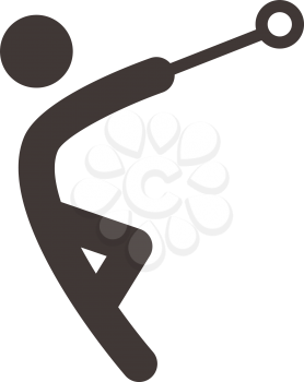 Summer sports icons -  hammer throw icon