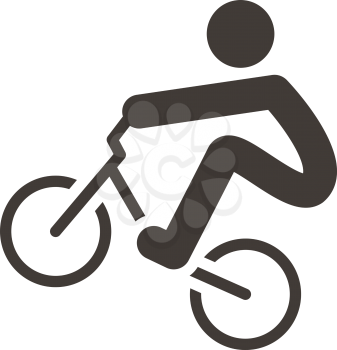 Summer sports icons -  cycling BMX icon