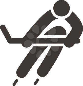 Winter sport icons set - Hockey icon