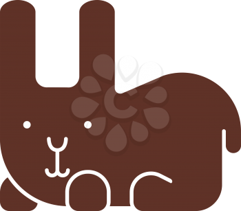 Rabbit icon - stylized art zoo icons
