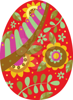 Easter egg - background for Easter greeting card