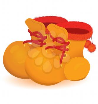Royalty Free Clipart Image of a Pair of Boots
