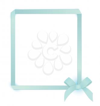 Royalty Free Clipart Image of a Ribbon Frame