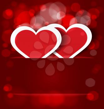 Royalty Free Clipart Image of a Hearts Background