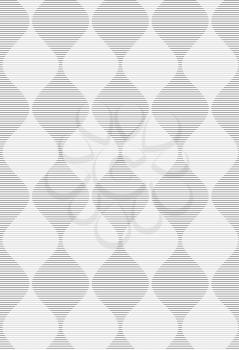 Shades of gray striped dark and light bulging waves merging.Seamless stylish geometric background. Modern abstract pattern. Flat monochrome design.