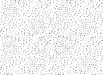 Dots and splashes on white.Hand drawn with ink seamless background. Fabric design. Textile collection.Seamless pattern with rough inked strokes.