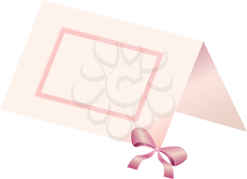Royalty Free Clipart Image of a Place Card