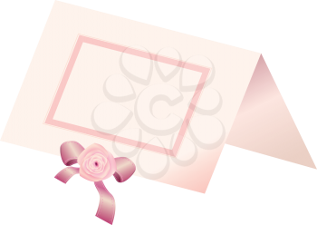 Royalty Free Clipart Image of a Place Card