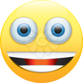 Royalty Free Clipart Image of a Happy Face