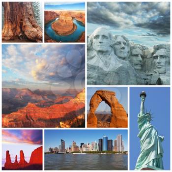 Royalty Free Photo of an American Monument Collage