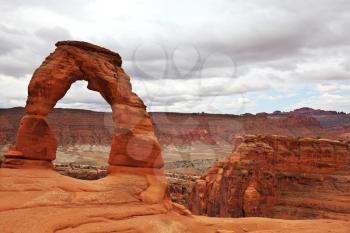 Royalty Free Photo of Delicate Arch in Arches National Park in Utah