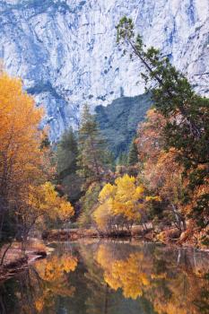 Royalty Free Photo of Autumn in Yosemite Mountains