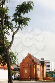 Royalty Free Photo of a Building in Bangkok Thailand