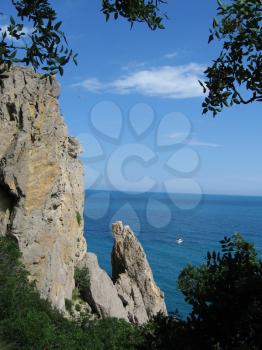 Royalty Free Photo of Rocks and Sea in the Crimea
