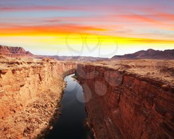 Royalty Free Photo of the Colorado River in Arizona