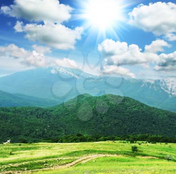 Royalty Free Photo of the Crimean Mountains
