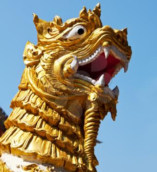 Royalty Free Photo of a Dragon in a Temple