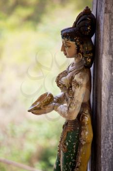 Royalty Free Photo of an Ancient Hindu Sculpture in Sri Lanka