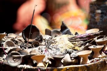 Royalty Free Photo of Incense in a Buddhist Temple