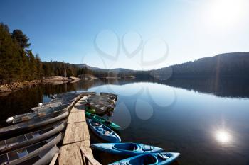 Royalty Free Photo of Boats on a Lake