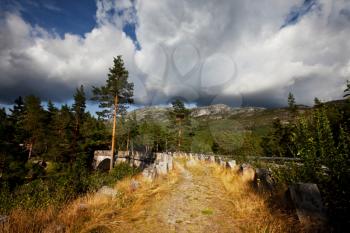 Royalty Free Photo of a Path in Norway