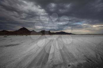 Royalty Free Photo of a Road in the Desert