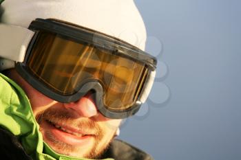 Royalty Free Photo of a Male Skier