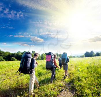 Royalty Free Photo of Backpackers