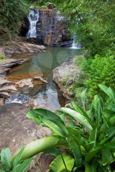Waterfall on Sri Lanka,Horton Place