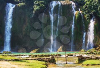 Ban Gioc - Detian waterfall in  Vietnam