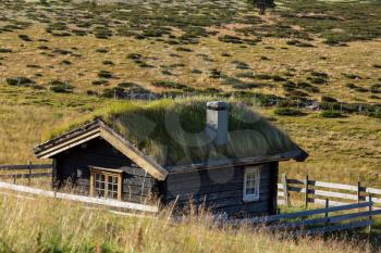 Hut in Norway mountains
