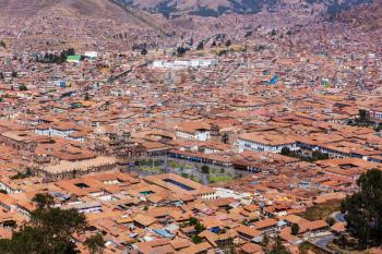 Colonial city Cusco in Peru
